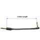 2 Ft Castline Gold Mogami 2524 Guitar Pedal Board Effects Switcher Patch Cable 14 TS Low Profile and Short Barrel Connectors